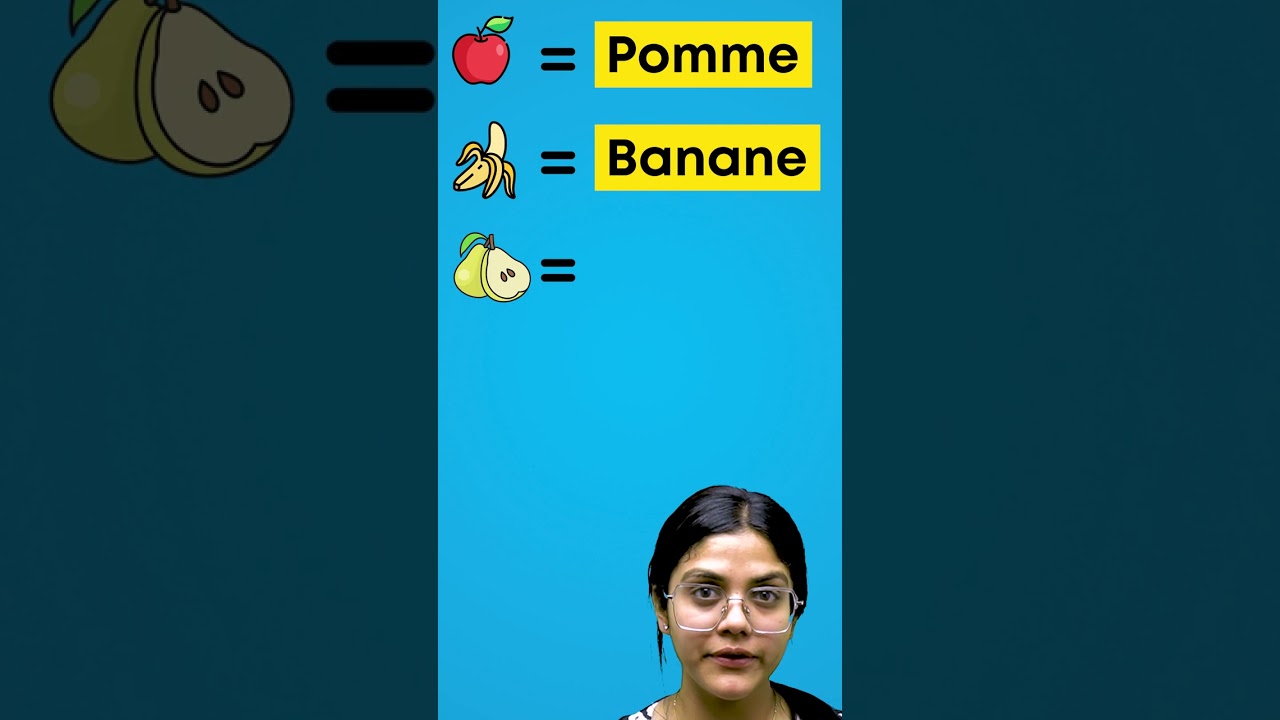 Fruits Name in FRENCH #french #shorts
