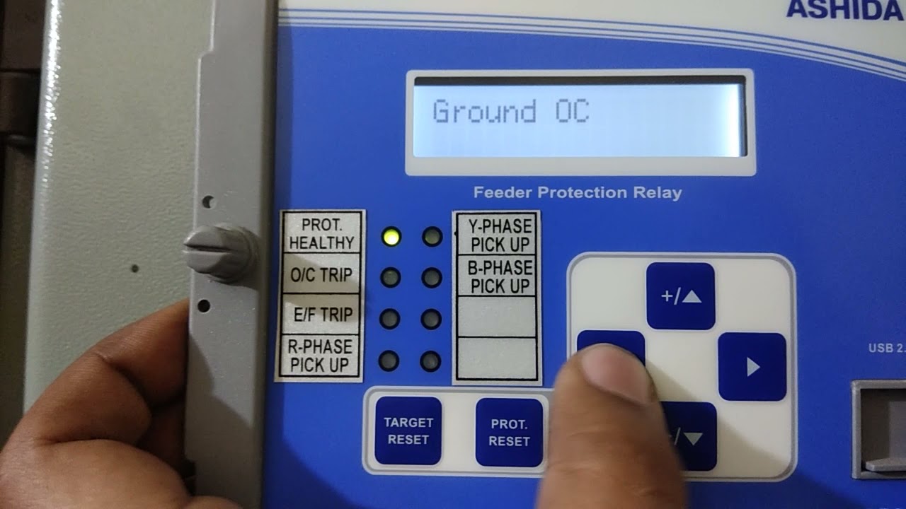 Ashida OC/EF relay settings