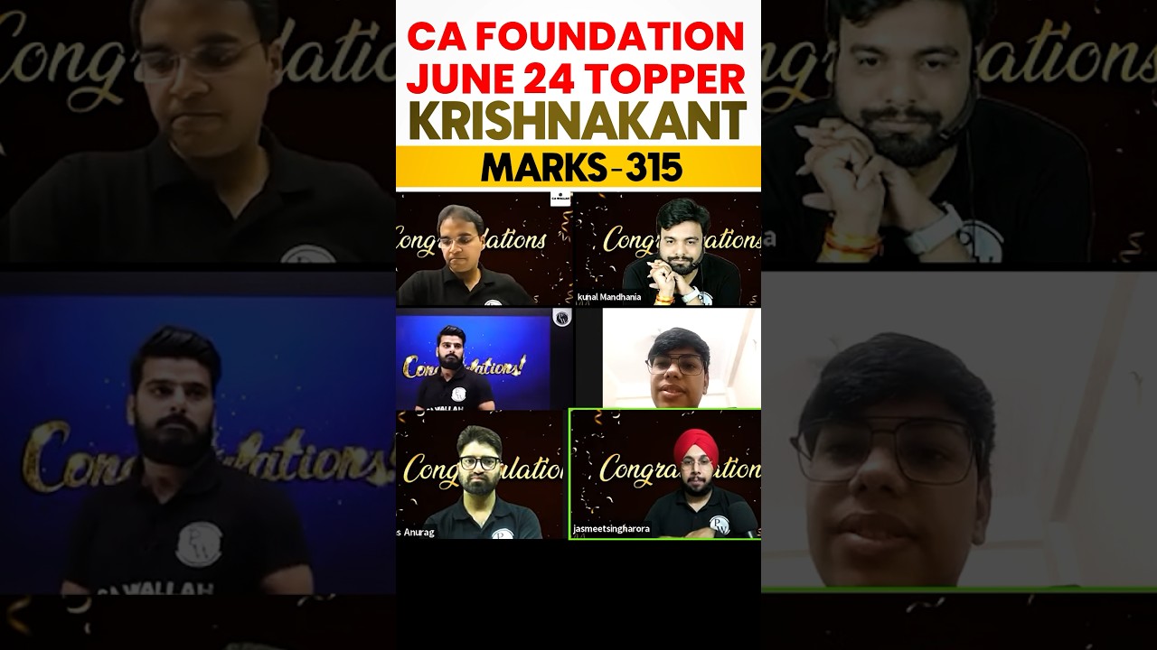 CA Foundation Topper Ne Kya Schedule Follow Kiya?? #Shorts #CATopper #CAResult