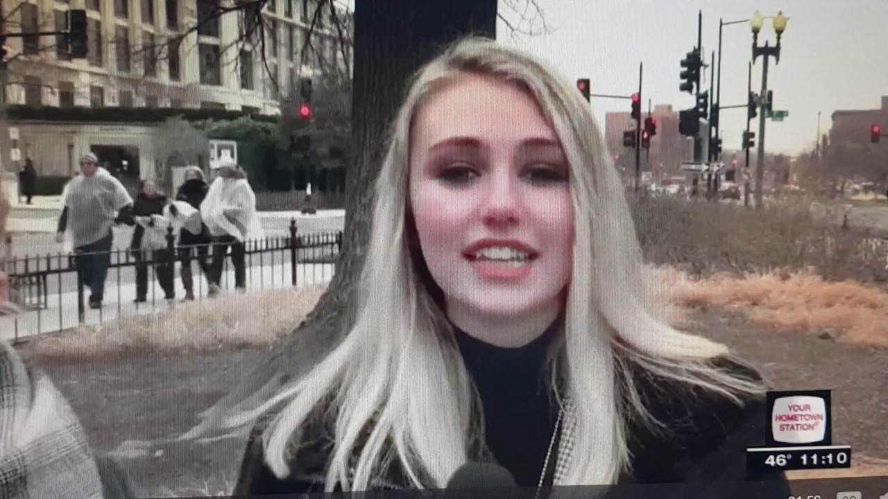 CBS Roanoke, VA interview Jordan Hayley 2017 Presidential Inauguration