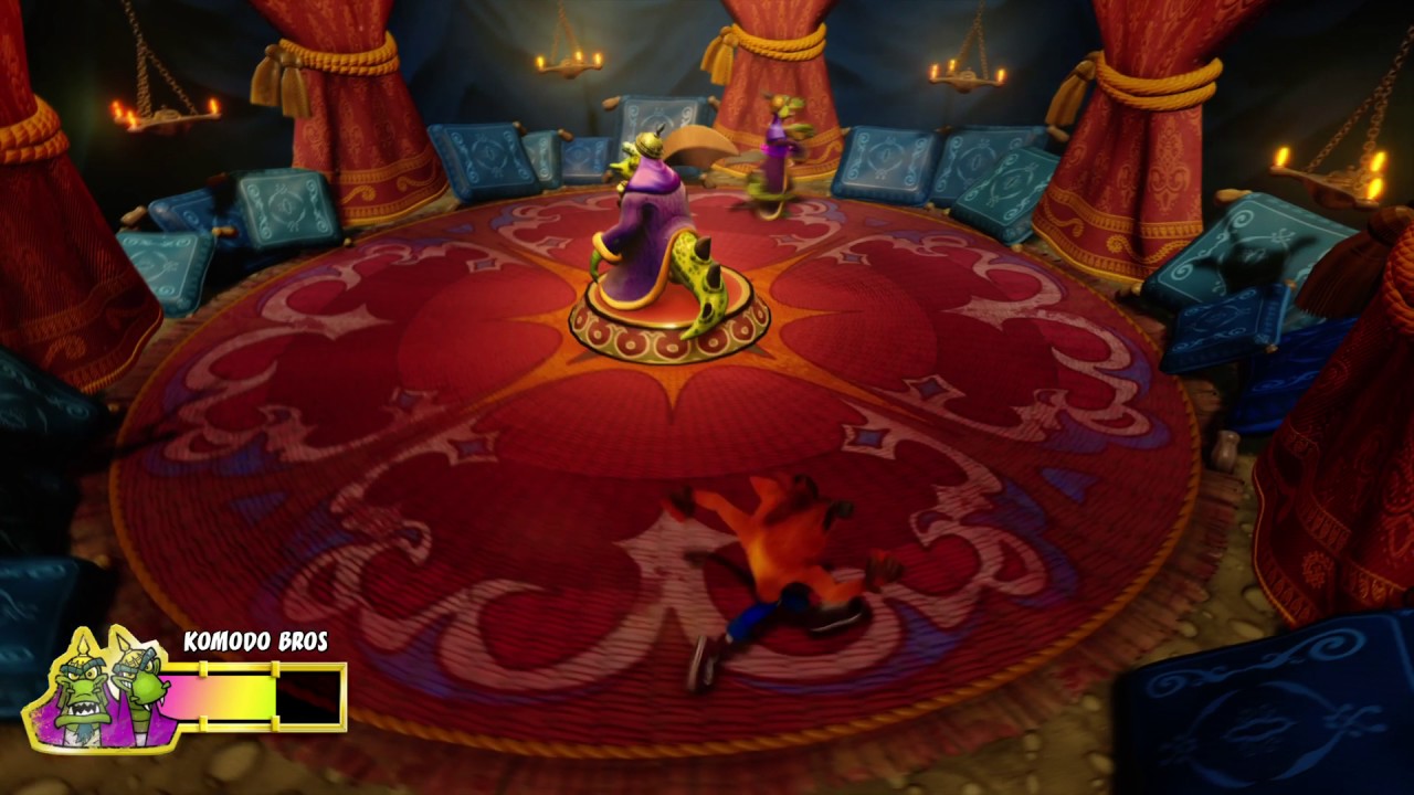 Crash Bandicoot N. Sane Trilogy Cortex strikes back komodo bros boss fight