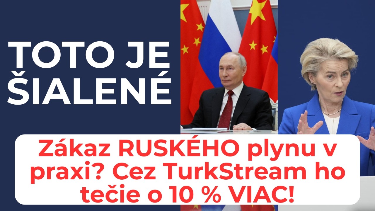TOTO JE ŠIALENÉ ! Zákaz RUSKÉHO plynu v praxi ? Cez Turkstream ho tečie viac #europarlament #plyn