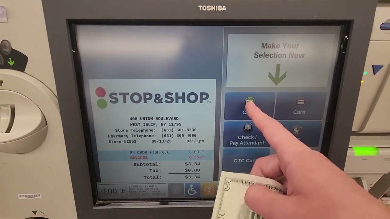 Toshiba Self Checkout at Stop & Shop in West Islip, NY