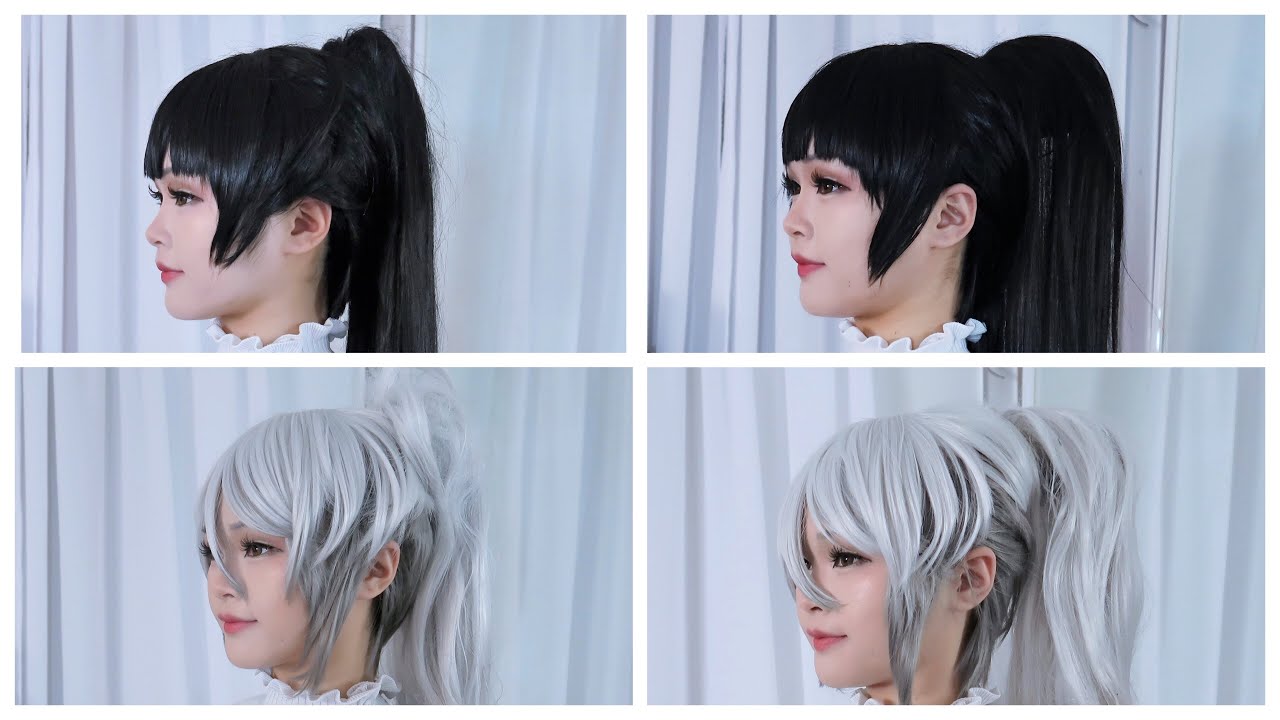 Easy Big Ponytail Cosplay Wig Tutorial