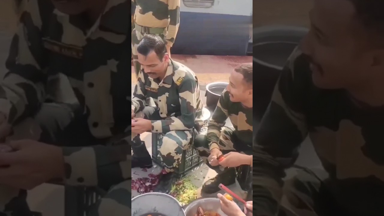 BSF Jawans Cook Food on Railway Platform | रेलवे स्टेशन पर खाना बनाते BSF के जवान | Desh Bhakti