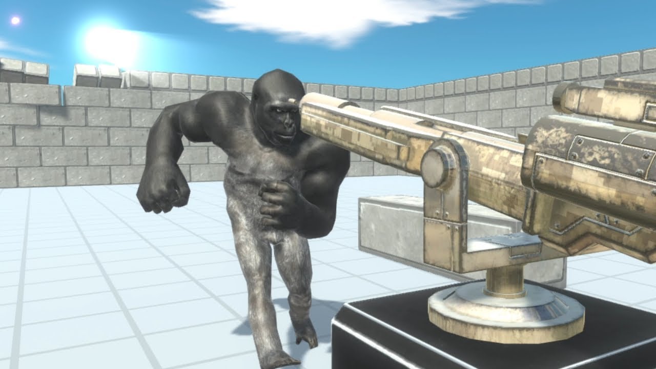 NEW UPDATE Railgun vs ALL UNITS in Bricks Animal Revolt Battle Simulator