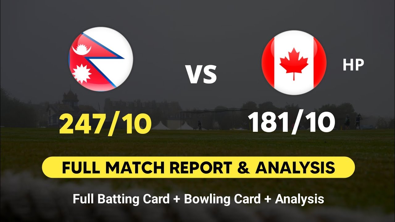 Nepal vs Canada HP | Full Match Report With Analysis | Daily Cricket