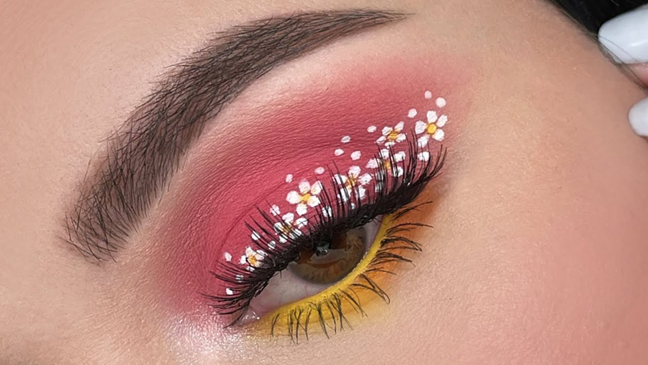 Cute floral makeup 🌻 Makeup tutorial