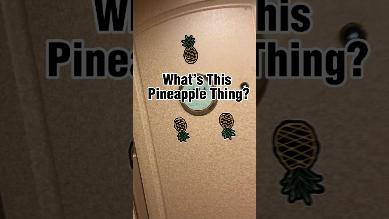 WATCH OUT For CRUISE Ship Pineapples! The Hidden Hookup Code #cruiseship #crucero #cruisesecrets