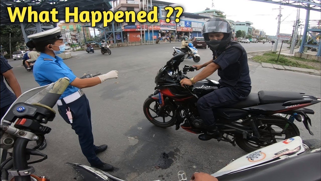 Crashed Cx250se In Front of Nepal Police || Angry Police ||