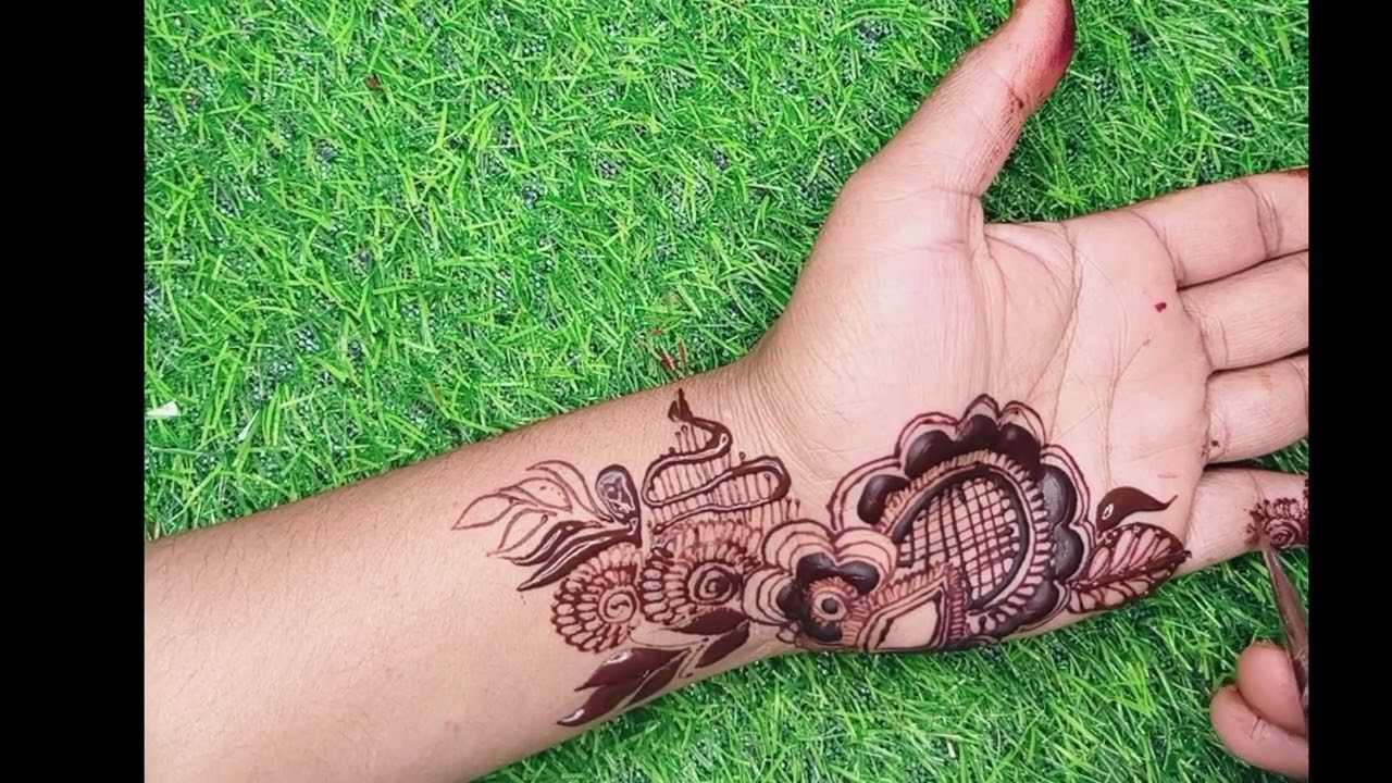Beautiful and easy simple mehandi design #Forhand mehandi #by R mehandi artist 