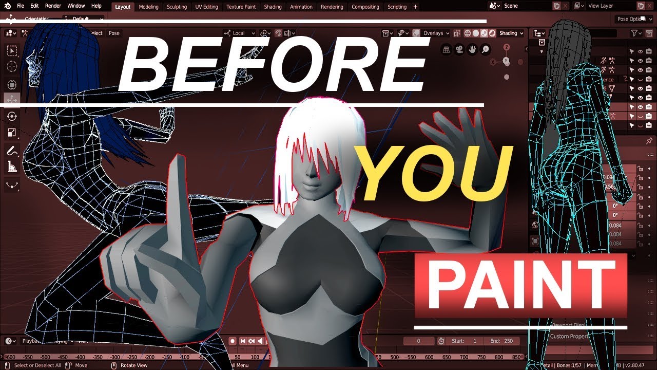 Blender 2.8 Weight Painting Explained (In 3 Minutes!)