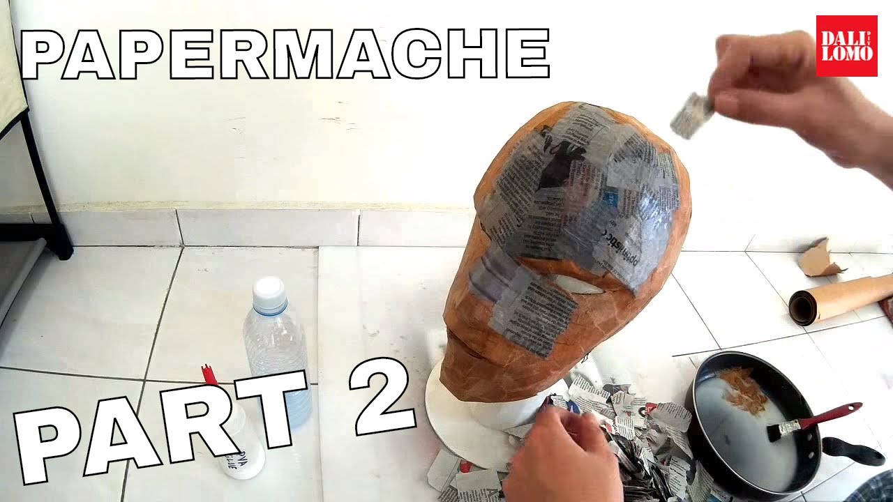 Make Red Hood Helmet Part 2 - Paper Mache // How to #106