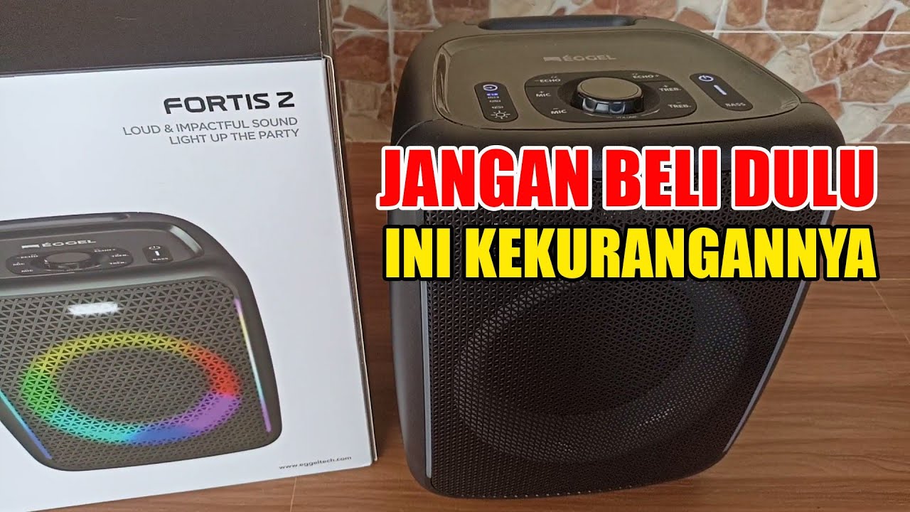Speaker Aktif Bluetooth Portable terbaik bass mantap EGGEL FORTIS 2
