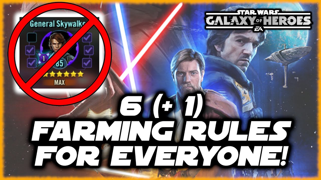 6 правил фарма для каждого игрока в SWGOH! И еще одно СОВЕРШЕННО НОВОЕ правило, которому должен с...