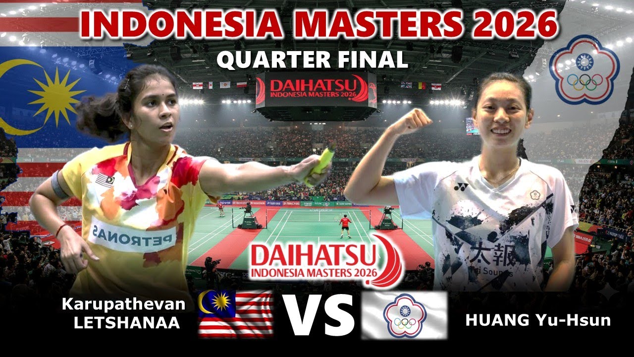Karupathevan LETSHANAA vs HUANG Yu Hsun | Indonesia Masters 2026 Badminton