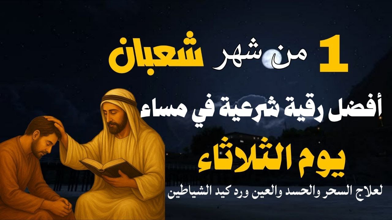 أفضل رقية شرعية في مساء يوم الثلاثاء -1 من شهر شعبان لعلاج الحسد والسحر والعين وتحصين البيت والأولاد