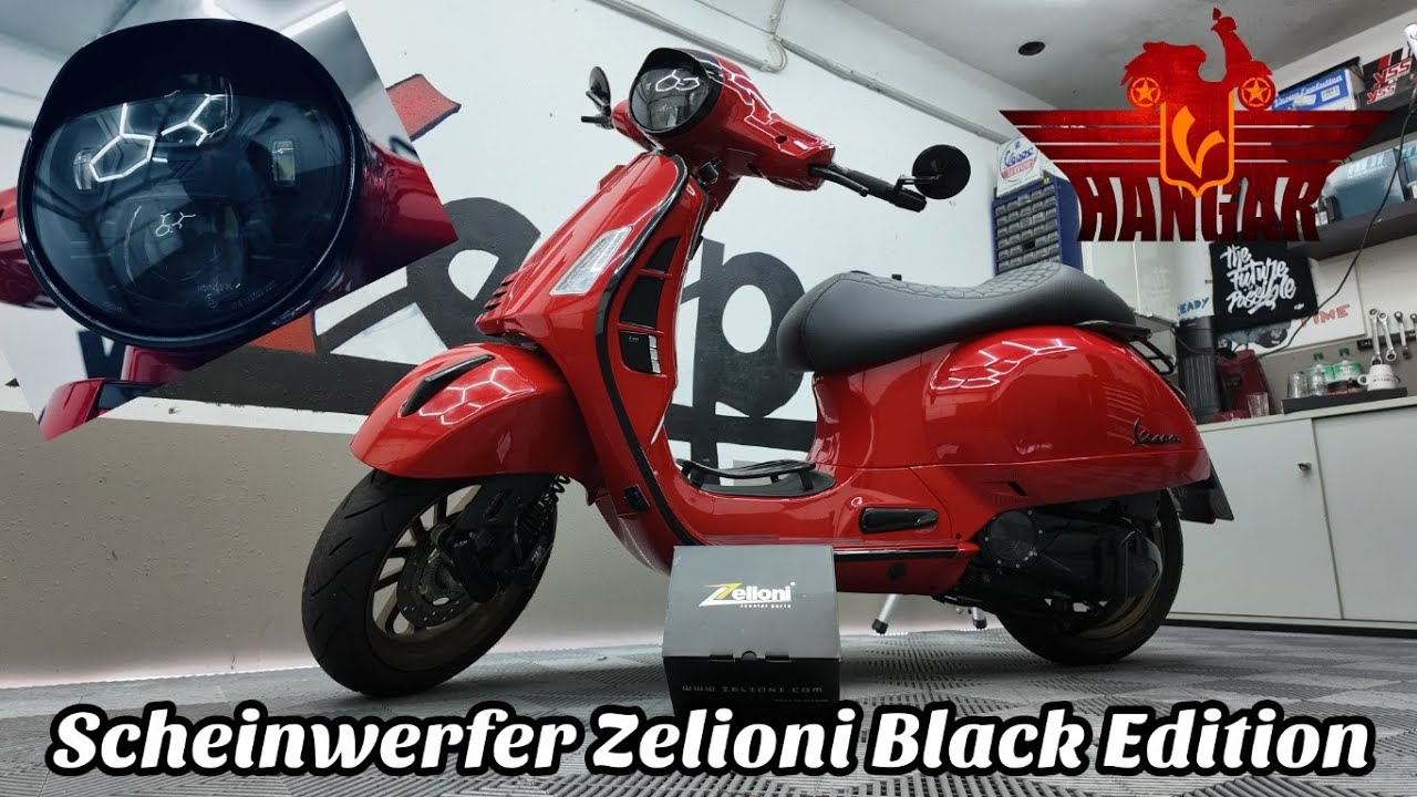 Scheinwerfer ZELIONI Black Edition LED für Vespa GTS/​GTS Super HPE 125-300 ('19-)
