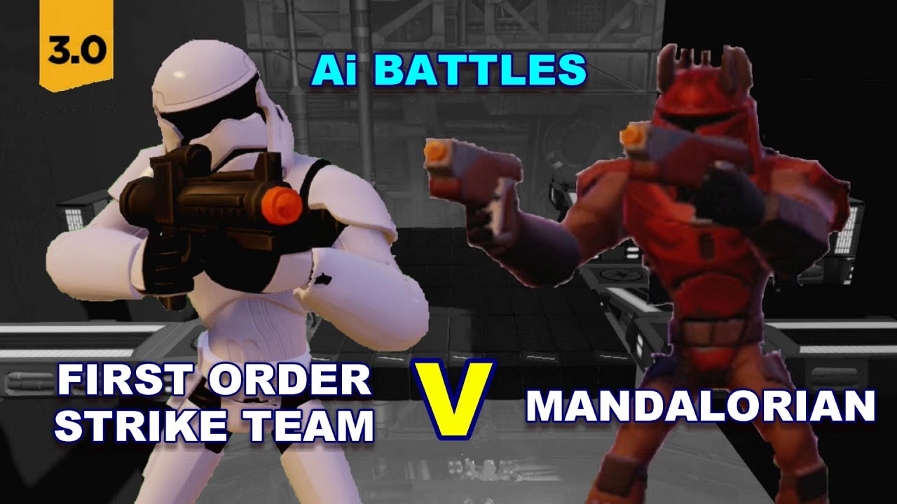 Di3.0 Ai Battles First Order Strike Team v Mandalorian Death Watch