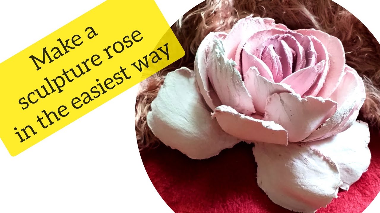 How to make a sculpture rose with all details