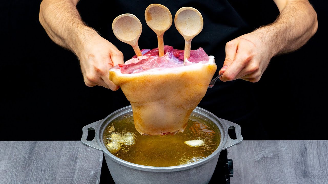 Меня научил мясник! Вот как правильно приготовить свиную рульку.