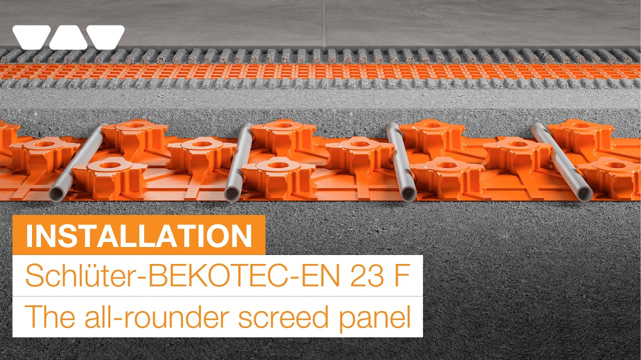 Schlüter-BEKOTEC-EN 23 F - The all-rounder screed panel Installation