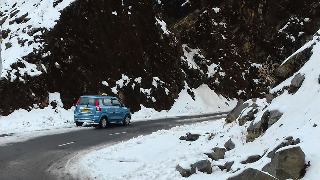 ছাংগুর রাস্তায় বরফ | SIKKIM #viral #sikkim #sikkimtour #tsomgolake #sikkimdiaries