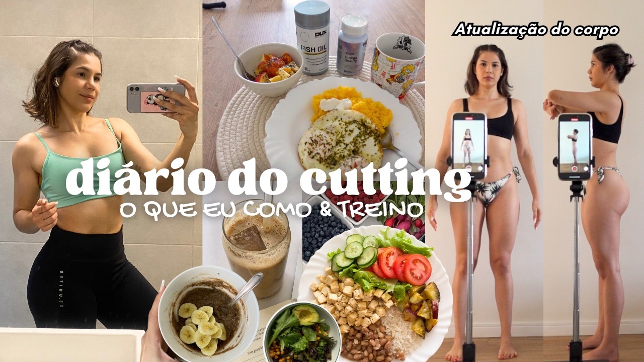 Fotos do CORPO (atuais), novo PLANO de treinos, O QUE EU COMO em um dia para GANHAR MASSA e SECAR