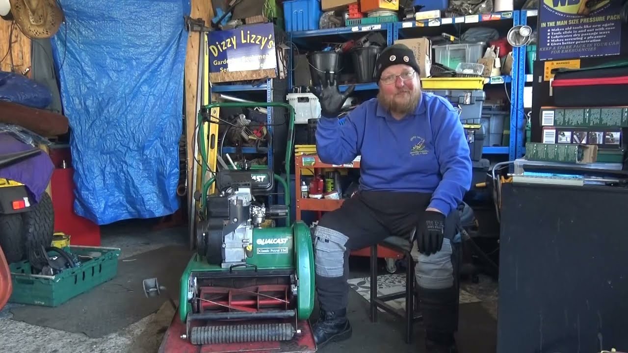 Qualcast cylinder mower with 2 screw carb adjustments