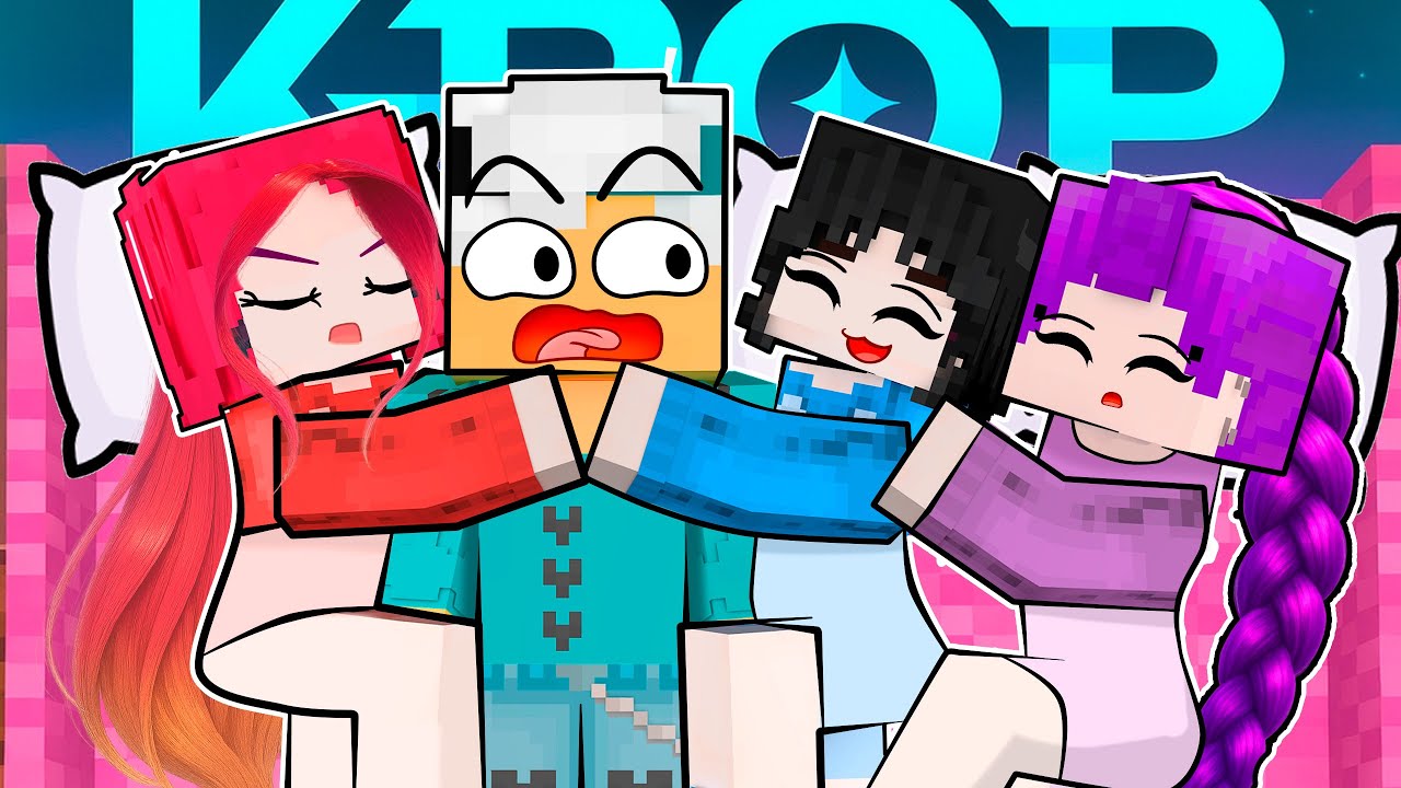 FESTA DO PIJAMA com AS CA&Ccedil;ADORAS KPOP no Minecraft