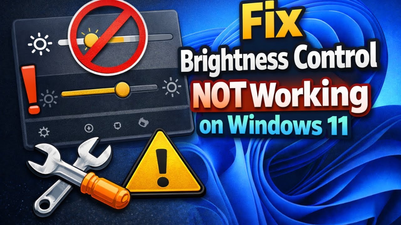 Fix Brightness Control Not Working on Windows 11/10 | Full Step by Step Guide