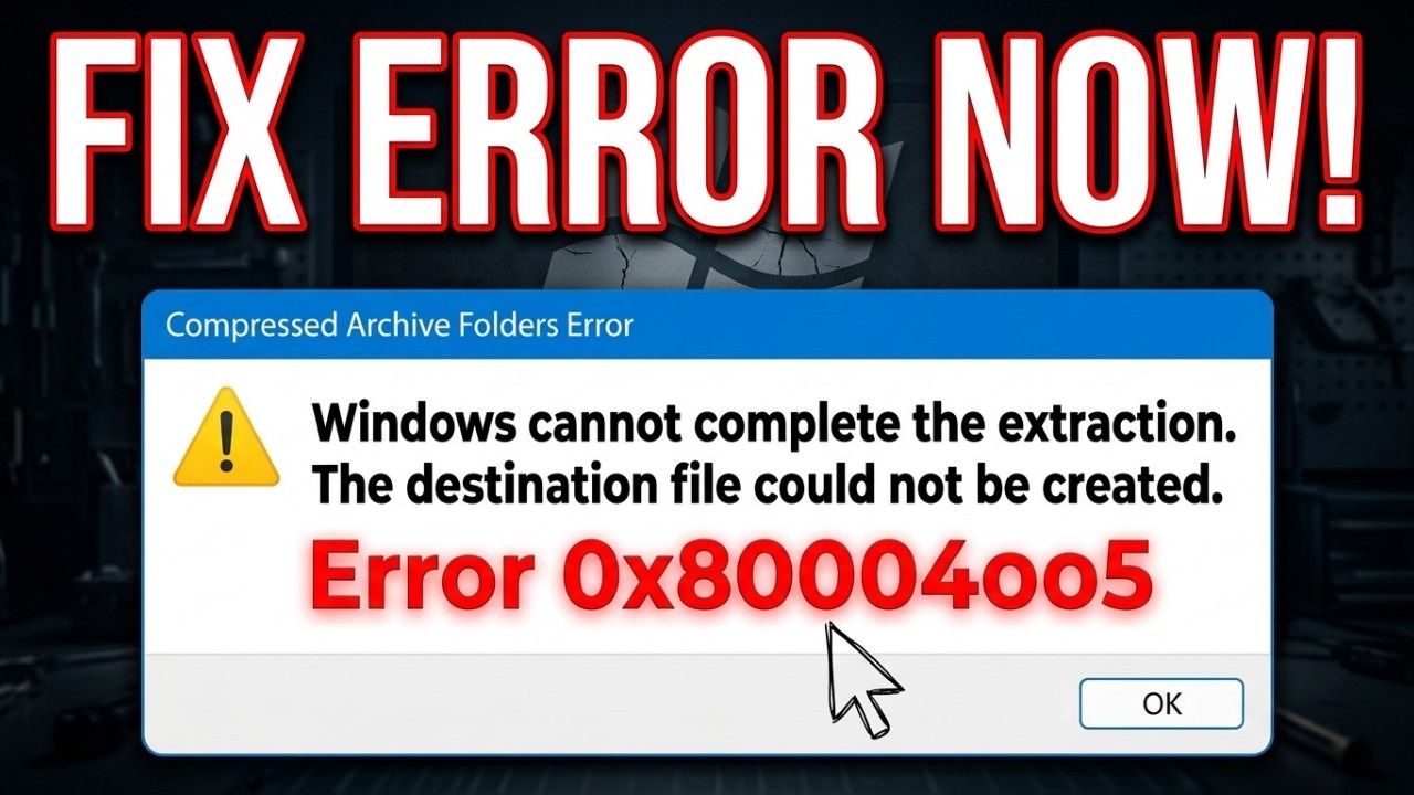 Как исправить неопределенную ошибку 0x80004005 в Windows 11 (пошаговое руководство)
