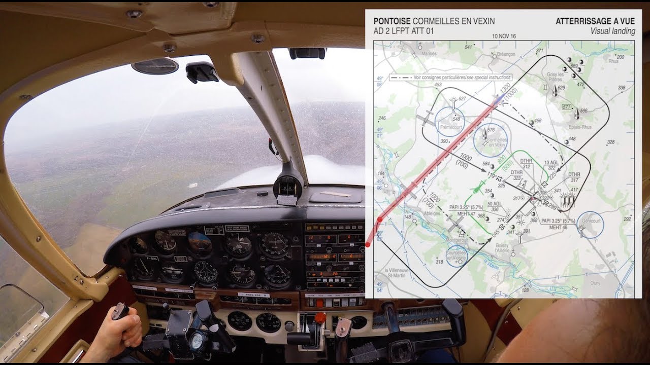 🛩 Navigation Les Mureaux Pontoise avec ATC [Vol d'instruction]