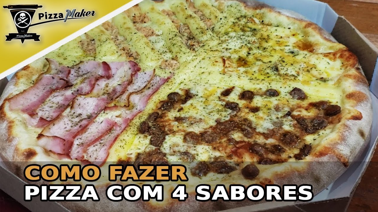 Como fazer pizza com 4 sabores Dia 1 (Serie Pizzas do Cardápio)
