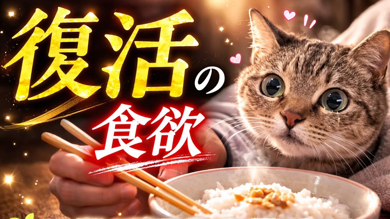 ごはんを見つめるペロ｜少しずつ元気に