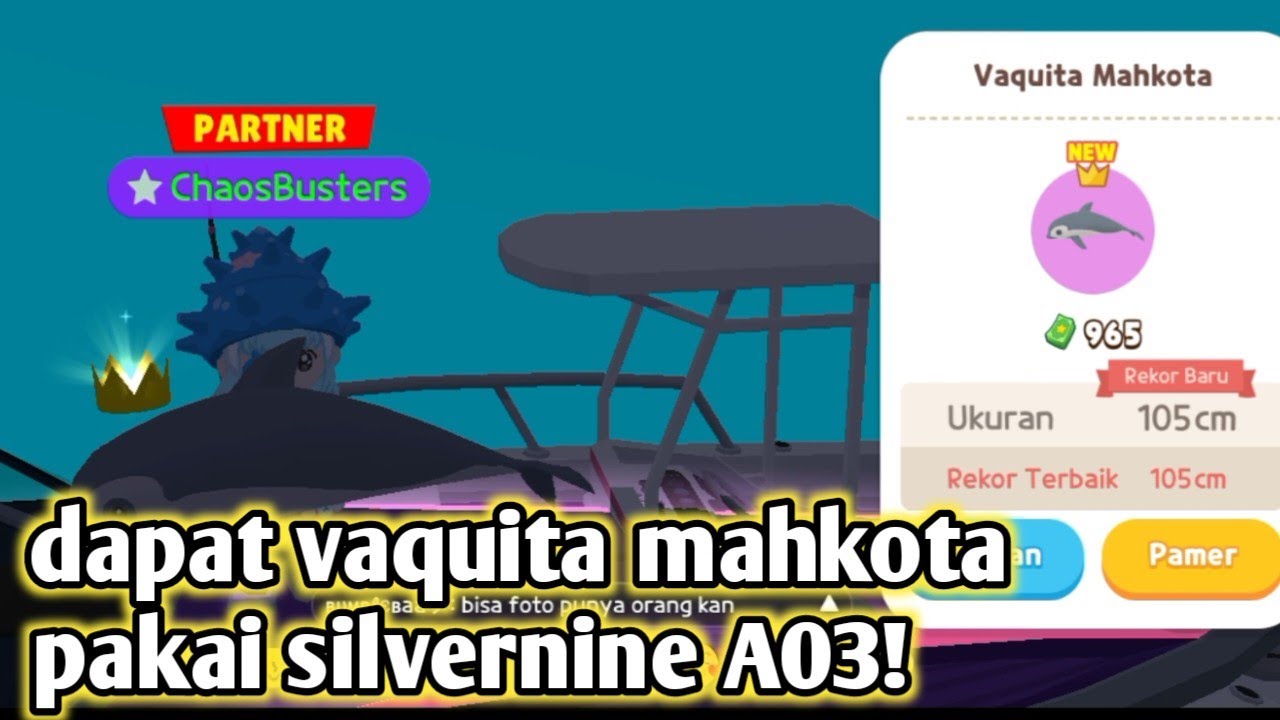 pakek pancing silvernine A03 dapat vaquita mahkota play together