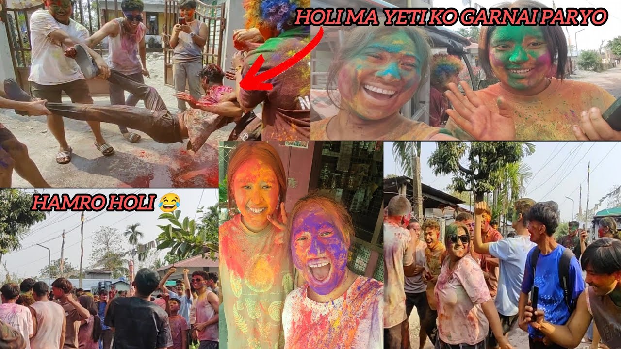 HOLI DHAMAKA WITH BROTHER'S // YATTIKO KO RAMAILO TW GARAI PARYO NI 🤪