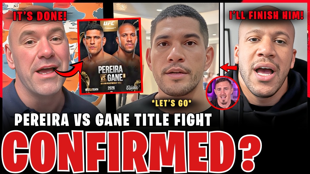 Alex Pereira vs Ciryl Gane INTERIM TITLE Fight CONFIRMED?! | Aspinall VACATE his TITLE?!