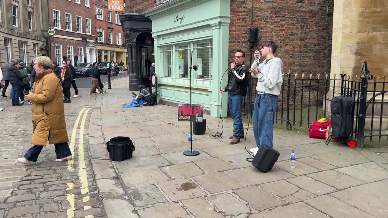 #bgt 2026 - Finley Barrett-Carter Busking in York with 'Jukebox' Jack Hunter - 4