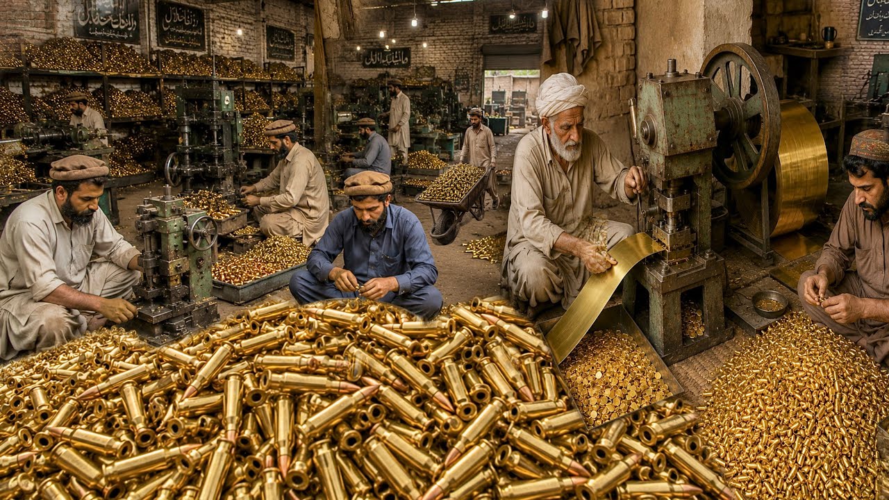 Low Cost Ammo Manufacturing Process | Local Factory Satisfying Metal Work