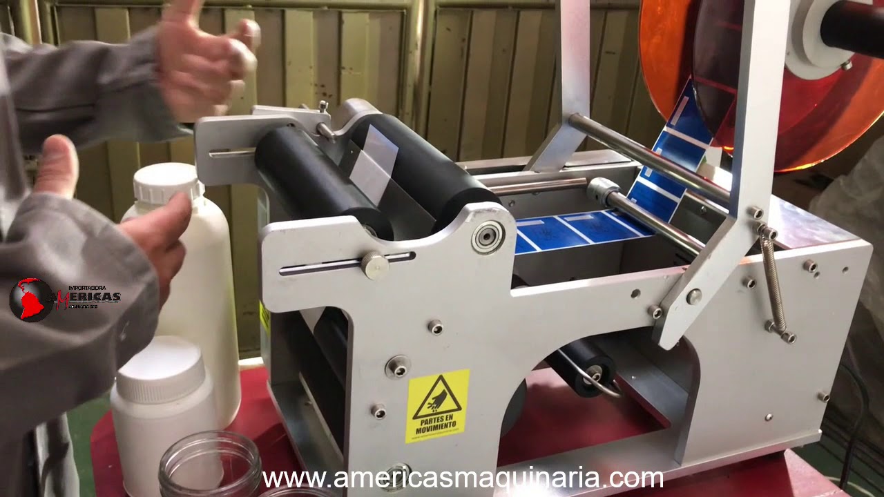 ETIQUETADORA SEMIAUTOMATICA PARA REDONDOS