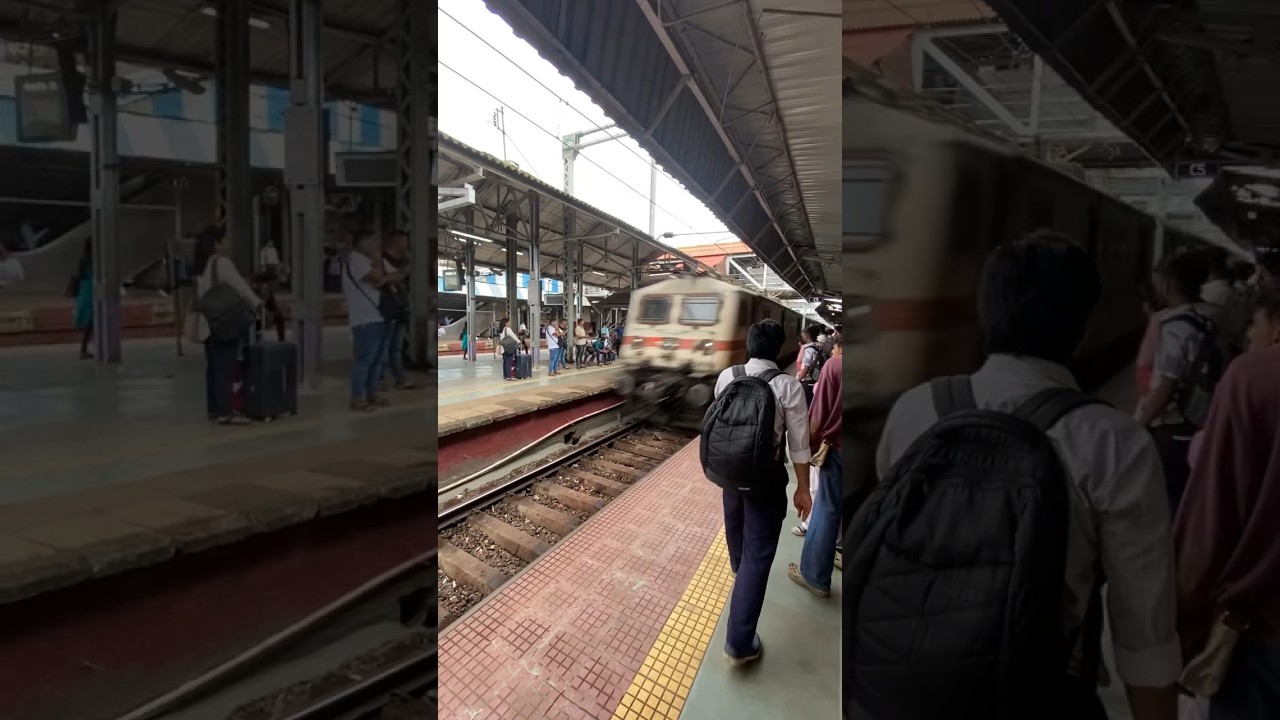 22222 CR Rajdhani Push pull High Speed Skip Dadar Station CSMT-HZM 