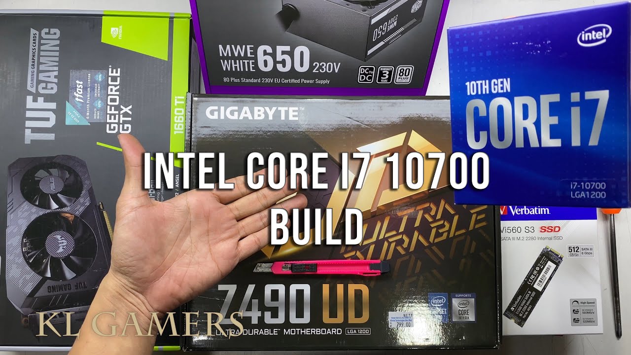 intel Core i7 10700 GIGABYTE Z490 UD GTX 1660 Ti TUF GAMING Cooler Master MasterBox MB511 Build