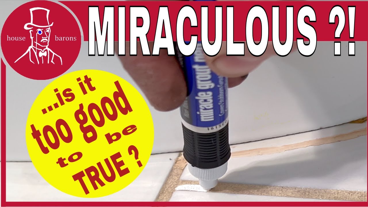Do Grout Pens Really Work - easy way to fix stained discolored grout.