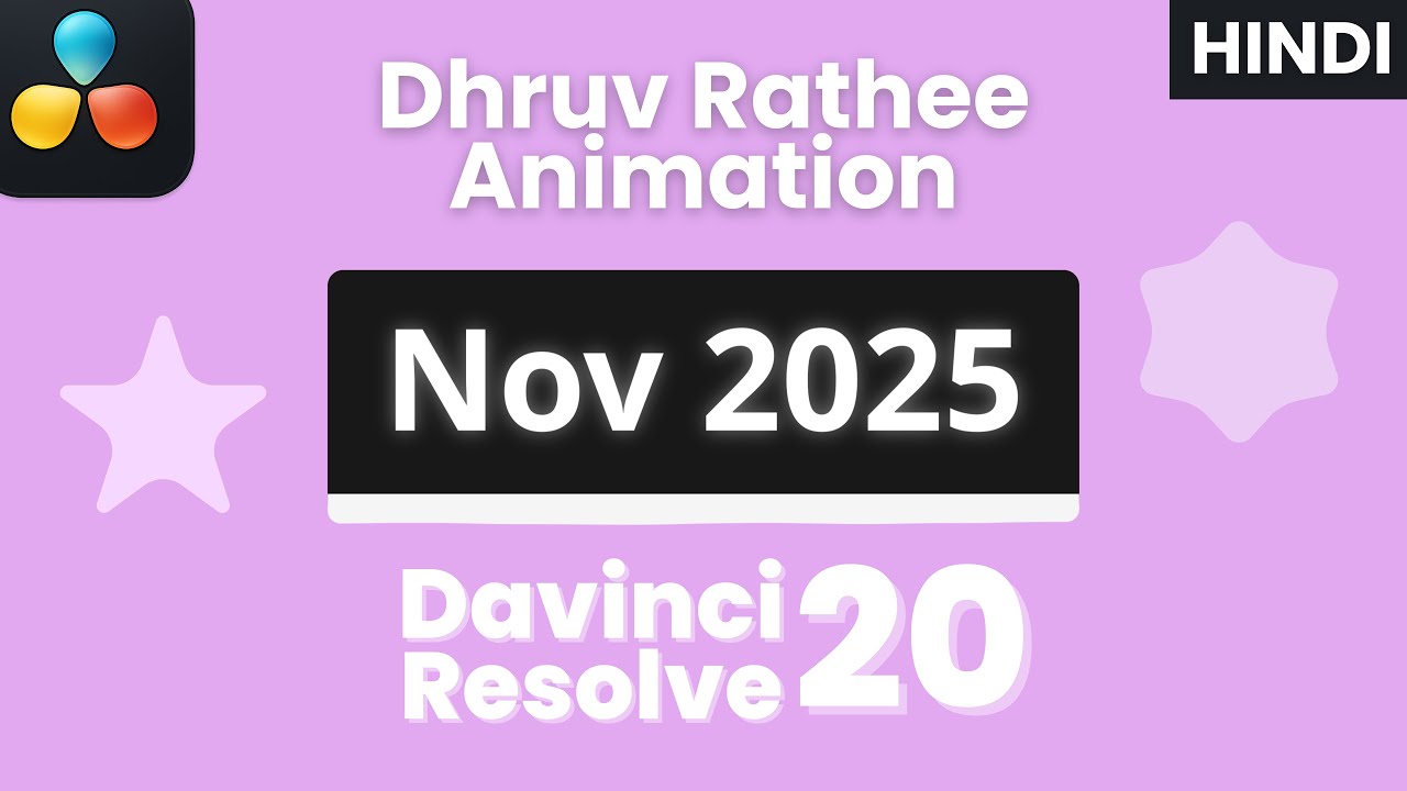 Dhruv Rathee Animation in Davinci Resolve | motion graphics in Davinci resolve