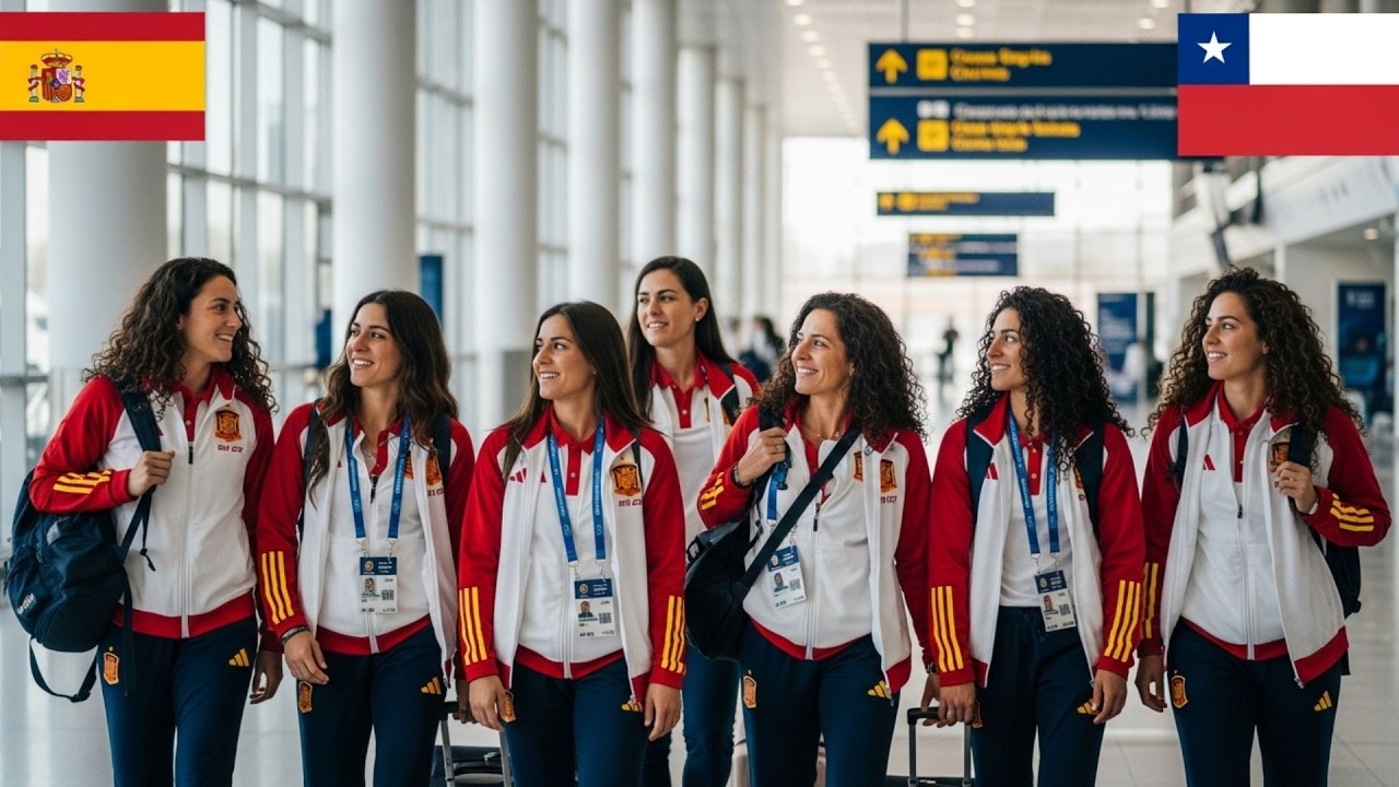No imaginaban un Chile tan moderno la esgrima femenina española queda muda en el aeropuerto AMB