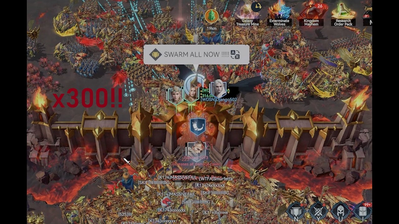 INSANE SWARMS! 🤯🤯 | K186/K168/K64/K132 vs K174/K170/K52/K73 | KvK8 | Viking Rise