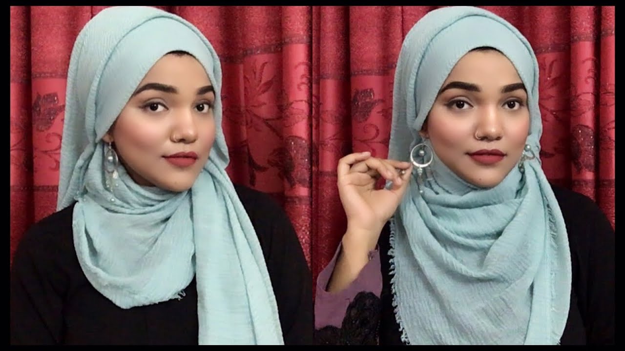 Hijab style with earrings|| How i do my hijab with earrings|| Mutahhara♥️