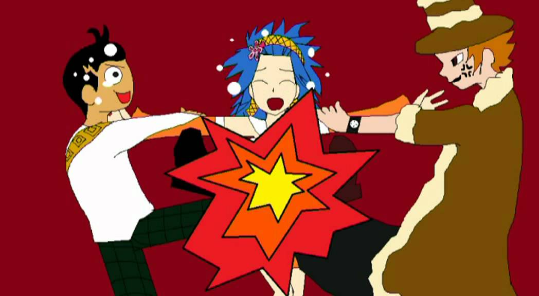 (Fairy Tail) Jet Droy and Gajeel Love Levy-Super Mario Western Show