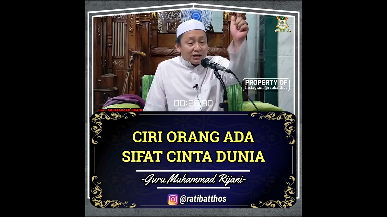 Ciri Orang Ada Sifat Cinta Dunia (Hubuddunya)